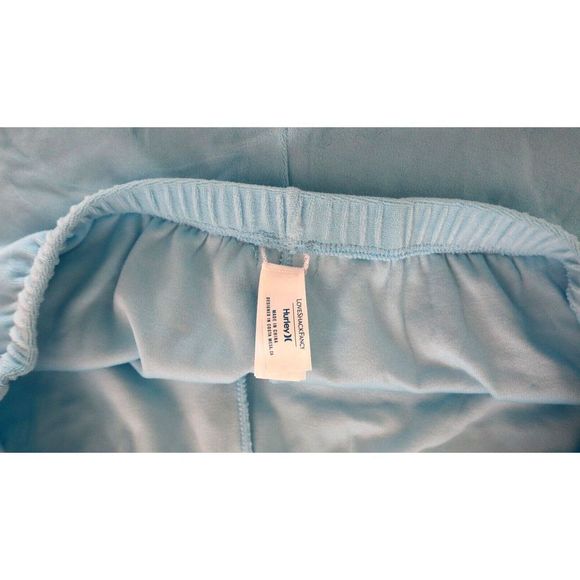 LoveShackFancy x Hurley HLSFC002 Women's Sz L Aqua Terry Cloth Walk Shorts $50 - Picture 3 of 5